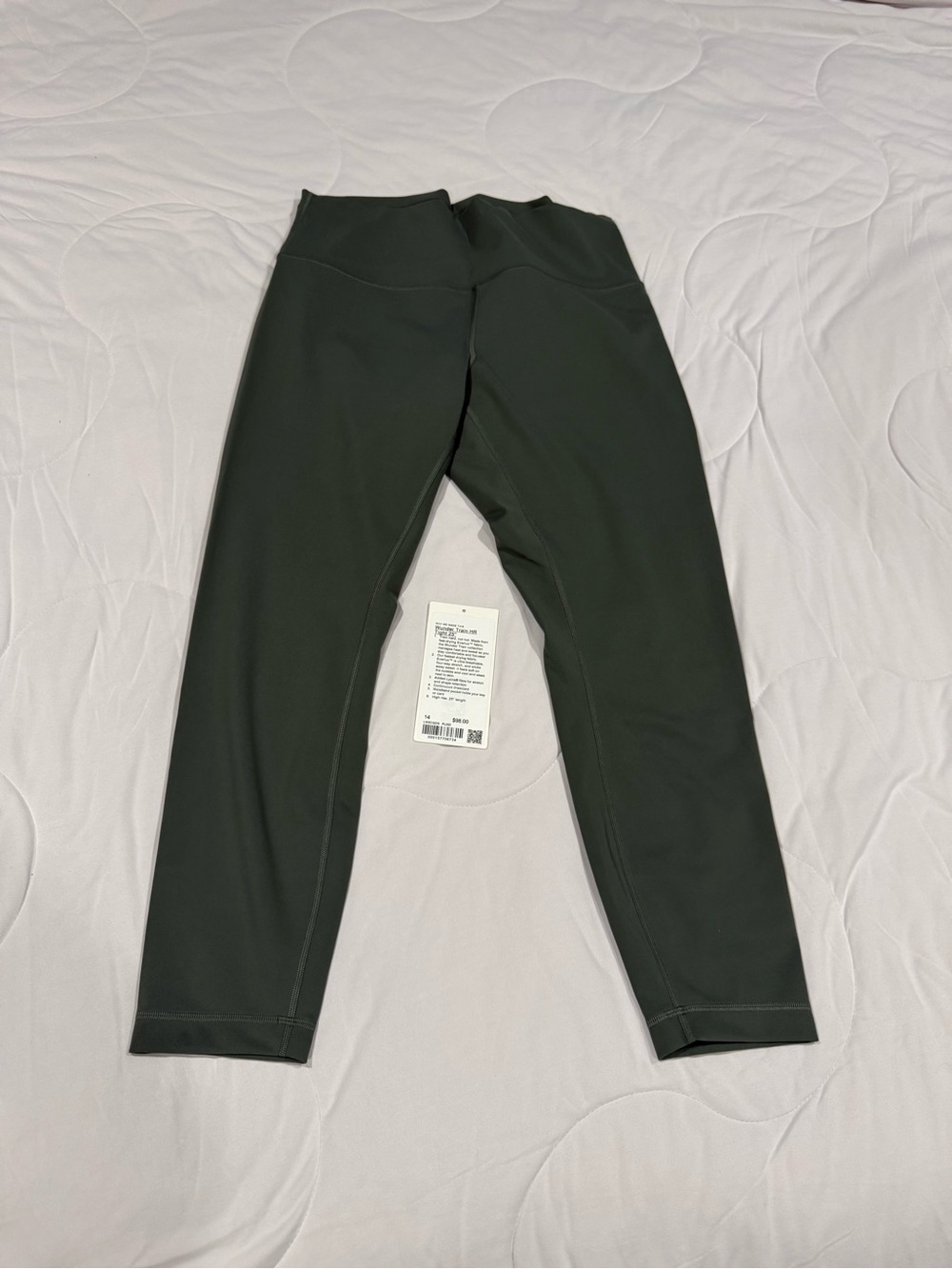 Lululemon HR Wunder Train 25” Palm Deco size 14